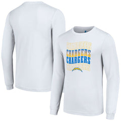 Los Angeles Chargers Starter Team Name Graphic Long Sleeve T-Shirt - White on sale