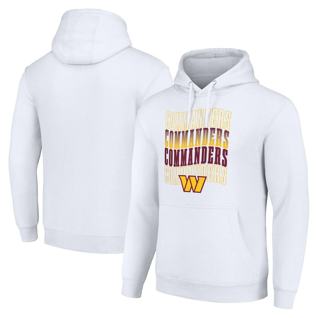Washington Commanders Starter Four Team Name Logo Fleece Pullover Hoodie - White on sale