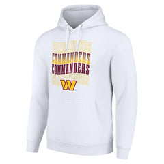 Washington Commanders Starter Four Team Name Logo Fleece Pullover Hoodie - White on sale