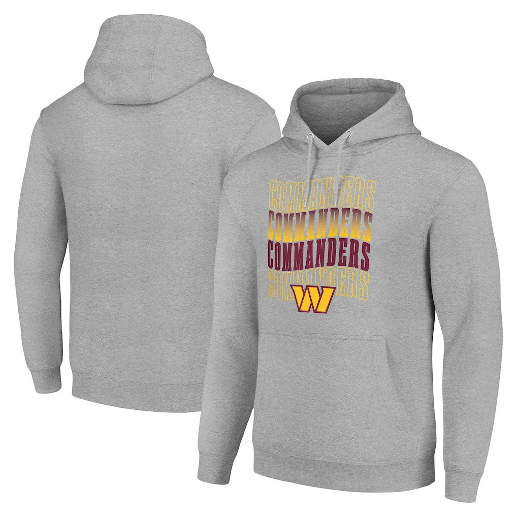 Washington Commanders Starter Four Team Name Logo Fleece Pullover Hoodie - Heather Gray sale