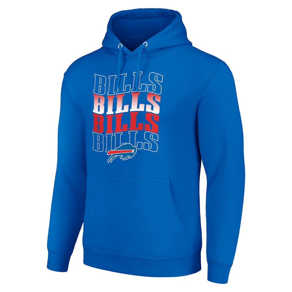 Buffalo Bills Starter Four Team Name Logo Fleece Pullover Hoodie - Royal sale