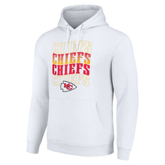 Kansas City Chiefs Starter Four Team Name Logo Fleece Pullover Hoodie - White for sale