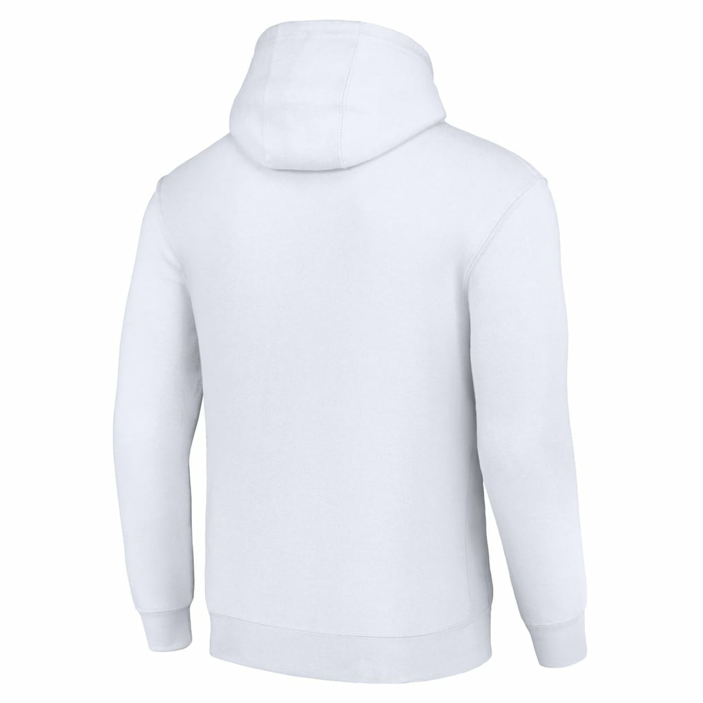 Los Angeles Chargers Starter Four Team Name Logo Fleece Pullover Hoodie - White discount