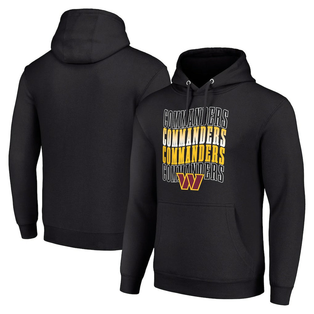 Washington Commanders Starter Four Team Name Logo Fleece Pullover Hoodie - Black outlet