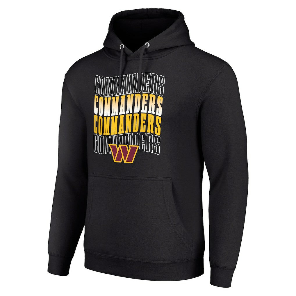 Washington Commanders Starter Four Team Name Logo Fleece Pullover Hoodie - Black outlet