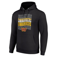 Washington Commanders Starter Four Team Name Logo Fleece Pullover Hoodie - Black outlet