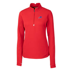 Buffalo Bills Cutter & Buck Women's Traverse Stretch Quarter-Zip Pullover Top - Red discount
