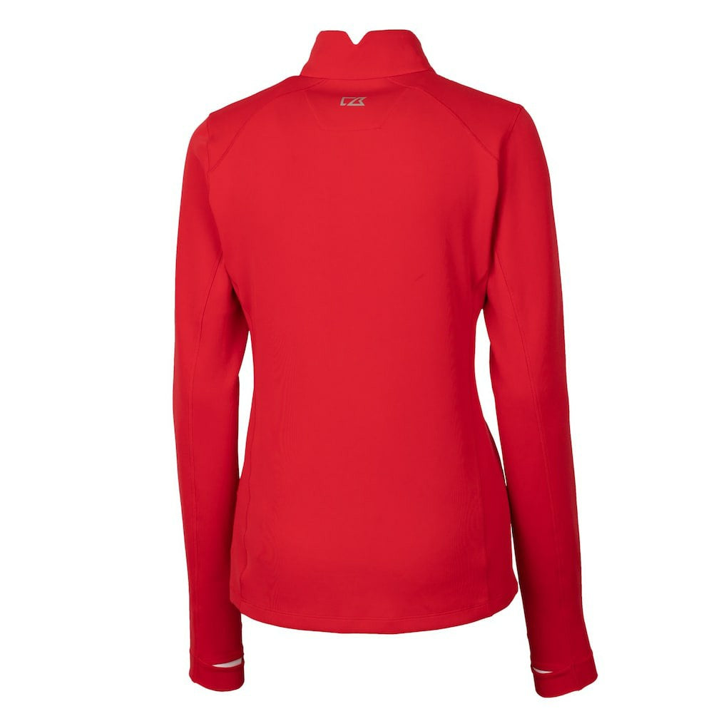 Buffalo Bills Cutter & Buck Women's Traverse Stretch Quarter-Zip Pullover Top - Red discount
