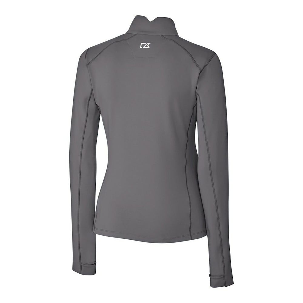 Buffalo Bills Cutter & Buck Women's Traverse Stretch Quarter-Zip Pullover Top - Gray for sale
