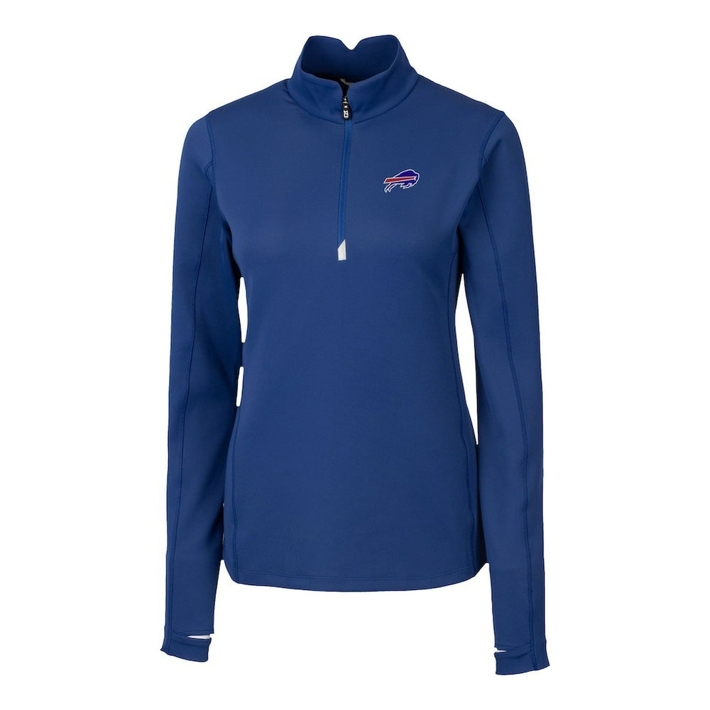 Buffalo Bills Cutter & Buck Women's Traverse Stretch Quarter-Zip Pullover Top - Royal online