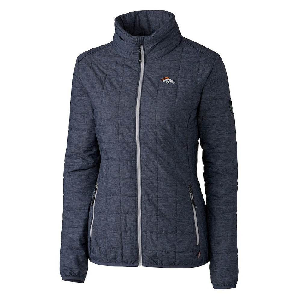 Denver Broncos Cutter & Buck Women's Rainier PrimaLoft Eco Insulated Full-Zip Puffer Jacket - Navy outlet