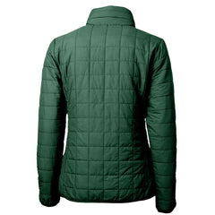 Green Bay Packers Cutter & Buck Women's Rainier PrimaLoft Eco Insulated Full-Zip Puffer Jacket - Green for sale