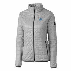 Detroit Lions Cutter & Buck Women's Rainier PrimaLoft Eco Insulated Full-Zip Puffer Jacket - Gray discount