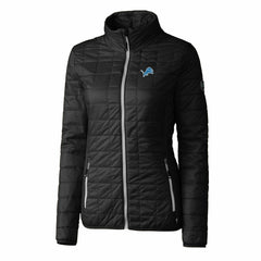 Detroit Lions Cutter & Buck Women's Rainier PrimaLoft Eco Insulated Full-Zip Puffer Jacket - Black cheap
