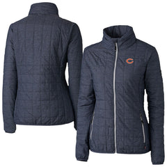 Chicago Bears Cutter & Buck Women's Rainier PrimaLoft Eco Insulated Full-Zip Puffer Jacket - Navy for sale
