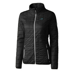 Carolina Panthers Cutter & Buck Women's Rainier PrimaLoft Eco Insulated Full-Zip Puffer Jacket - Black cheap