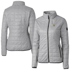 Minnesota Vikings Cutter & Buck Women's Rainier PrimaLoft Eco Insulated Full-Zip Puffer Jacket - Gray on sale