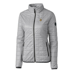 Minnesota Vikings Cutter & Buck Women's Rainier PrimaLoft Eco Insulated Full-Zip Puffer Jacket - Gray on sale