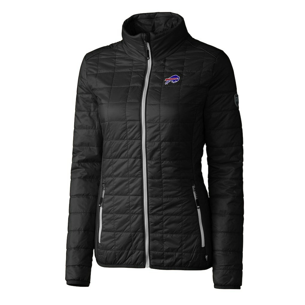 Buffalo Bills Cutter & Buck Women's Rainier PrimaLoft Eco Insulated Full-Zip Puffer Jacket - Black discount