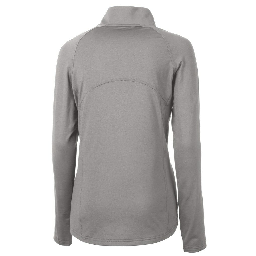 San Francisco 49ers Cutter & Buck Women's Adapt Eco Knit Stretch Recycled Half-Zip Pullover Top - Gray online