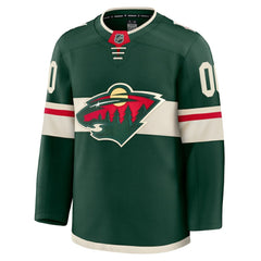 Minnesota Wild Fanatics Home Premium Custom Jersey - Green Jerseys