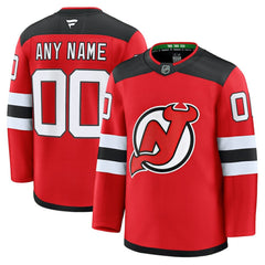 New Jersey Devils Fanatics Home Premium Custom Jersey - Red Jerseys