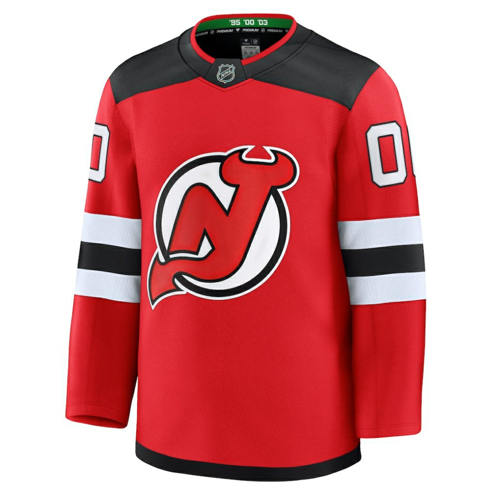 New Jersey Devils Fanatics Home Premium Custom Jersey - Red Jerseys