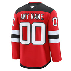 New Jersey Devils Fanatics Home Premium Custom Jersey - Red Jerseys