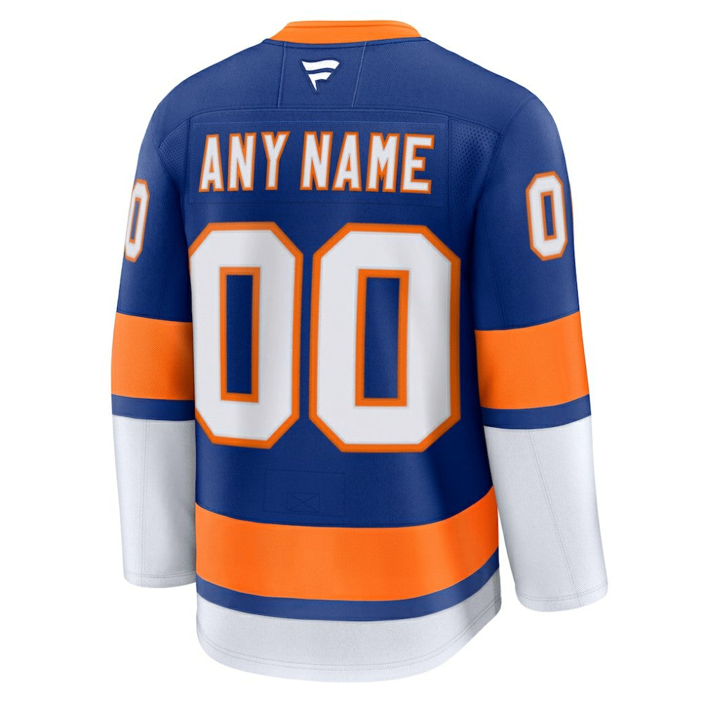 New York Islanders Fanatics Home Premium Custom Jersey - Royal Jerseys