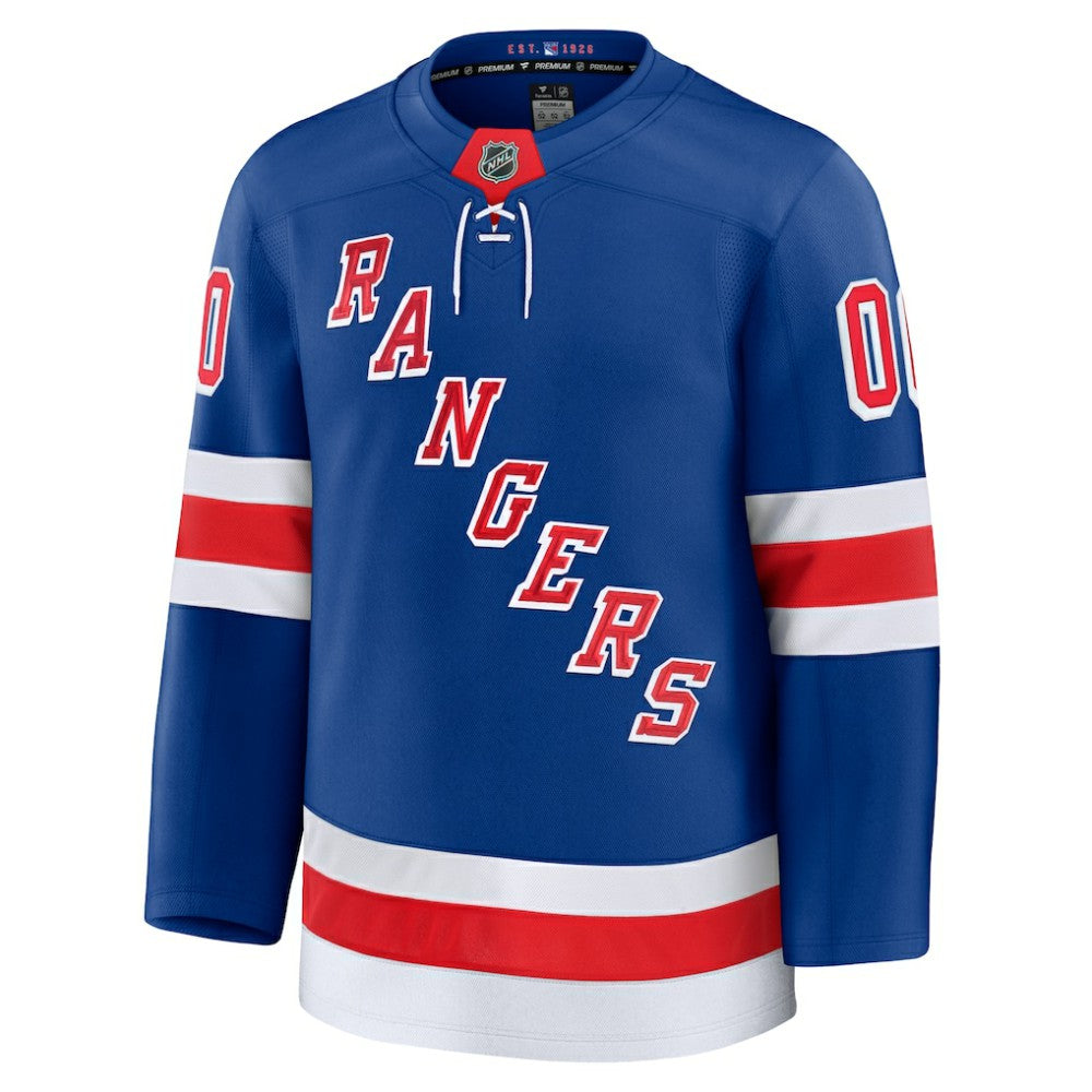 New York Rangers Fanatics Home Premium Custom Jersey - Royal Jerseys