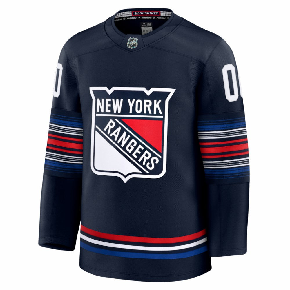 New York Rangers Fanatics Alternate Premium Custom Jersey - Navy Jerseys