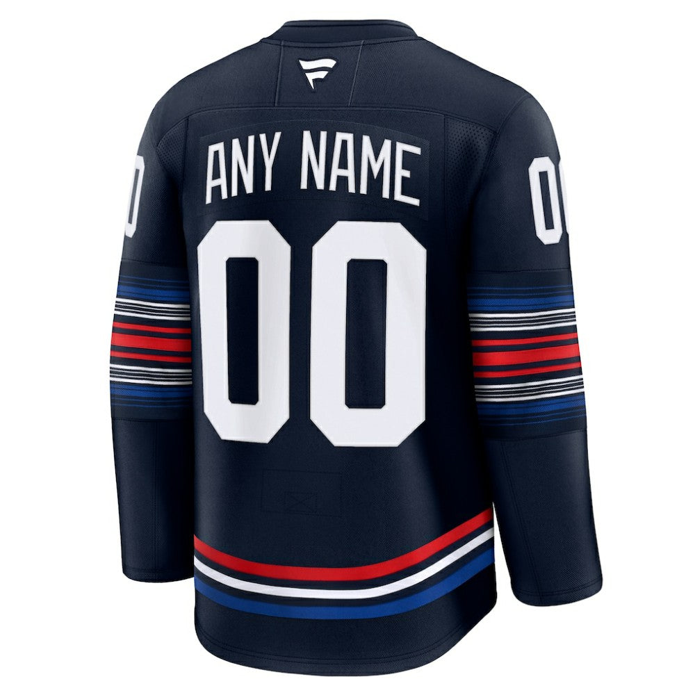 New York Rangers Fanatics Alternate Premium Custom Jersey - Navy Jerseys