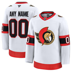 Ottawa Senators Fanatics Away Premium Custom Jersey - White Jerseys