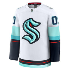 Seattle Kraken Fanatics Away Premium Custom Jersey - White Jerseys