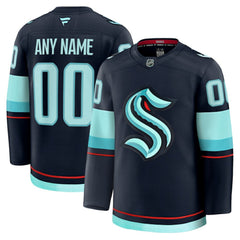 Seattle Kraken Fanatics Home Premium Custom Jersey - Deep Sea Blue Jerseys