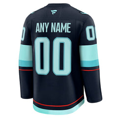 Seattle Kraken Fanatics Home Premium Custom Jersey - Deep Sea Blue Jerseys
