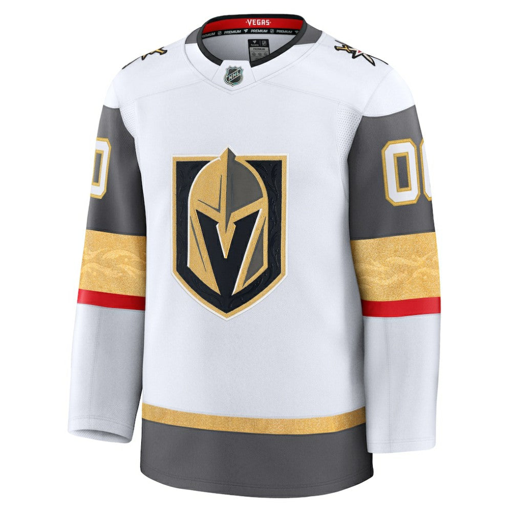 Vegas Golden Knights Fanatics Away Premium Custom Jersey - White Jerseys