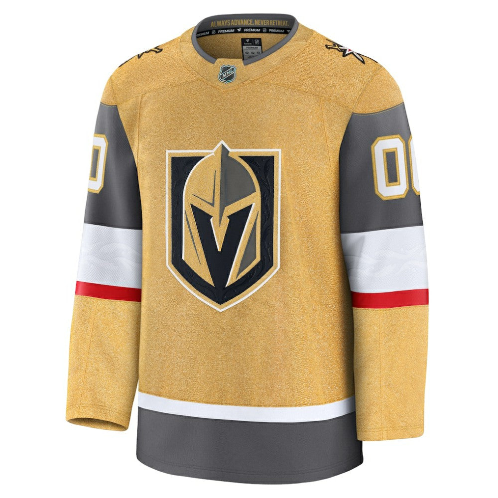 Vegas Golden Knights Fanatics Home Premium Custom Jersey - Gold Jerseys