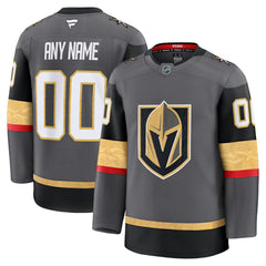 Vegas Golden Knights Fanatics Alternate Premium Custom Jersey - Gray Jerseys