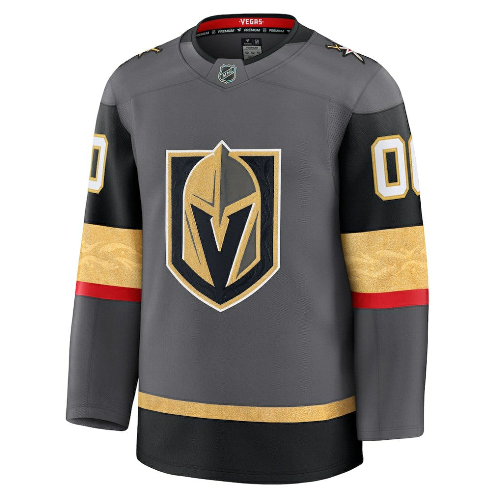 Vegas Golden Knights Fanatics Alternate Premium Custom Jersey - Gray Jerseys