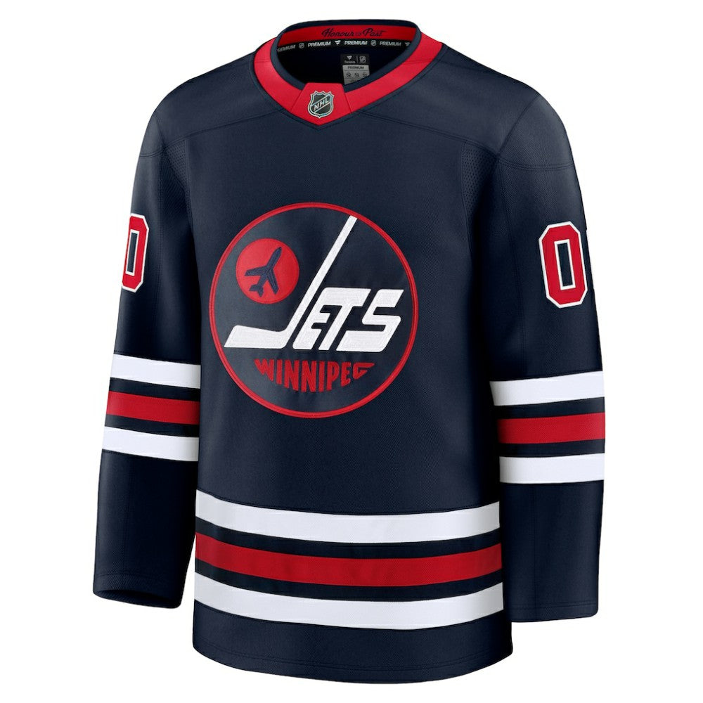 Winnipeg Jets Fanatics Alternate Premium Custom Jersey - Navy Jerseys