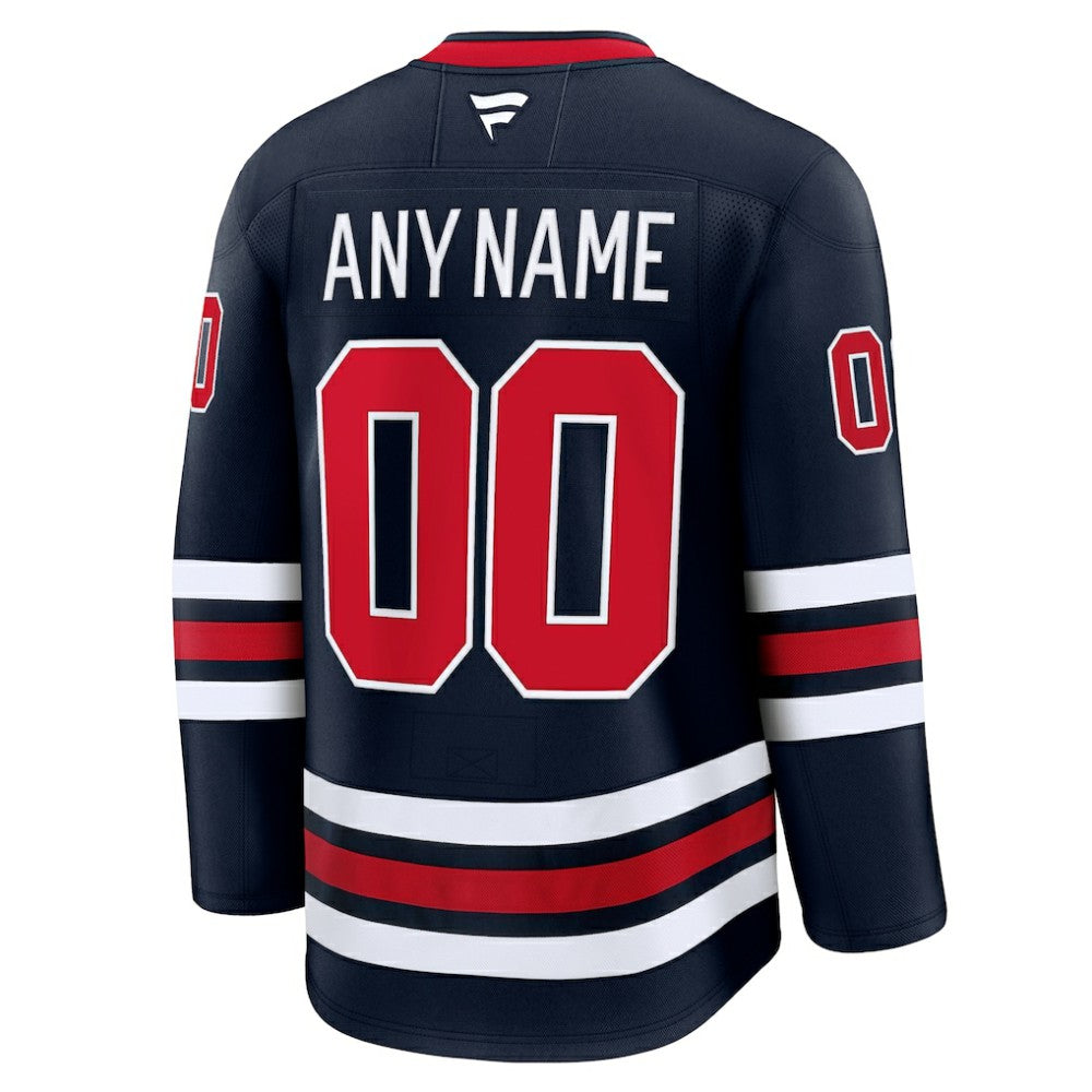 Winnipeg Jets Fanatics Alternate Premium Custom Jersey - Navy Jerseys