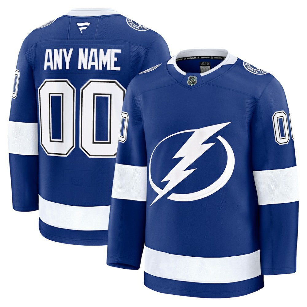Tampa Bay Lightning Fanatics Home Premium Custom Jersey - Blue Jerseys