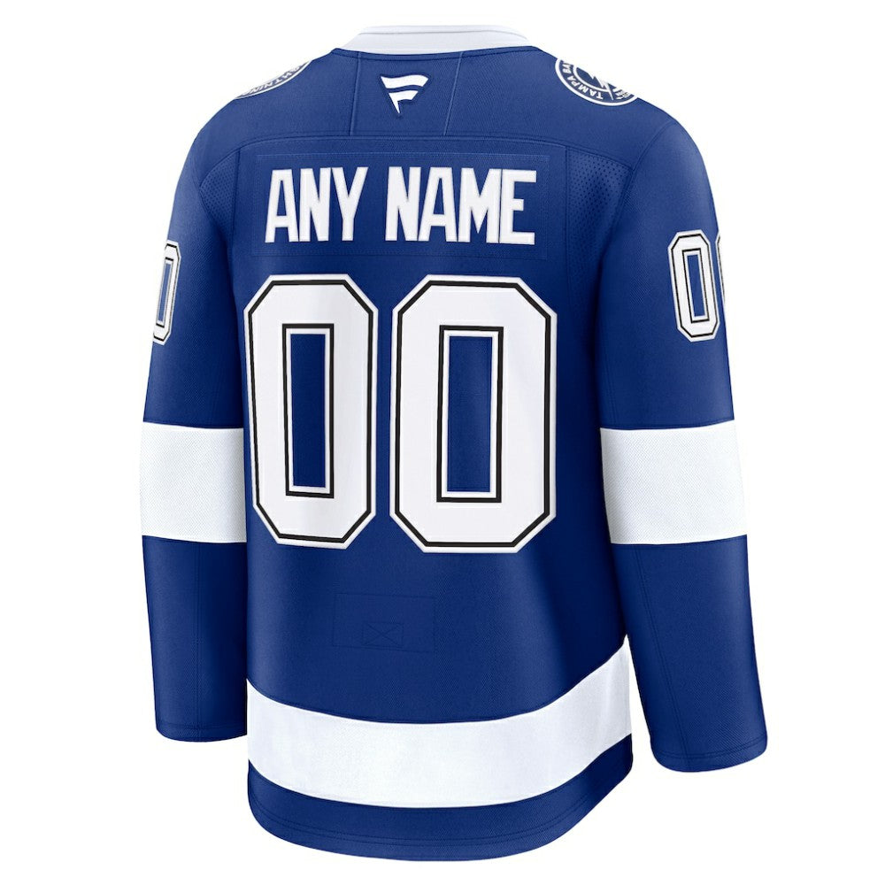 Tampa Bay Lightning Fanatics Home Premium Custom Jersey - Blue Jerseys