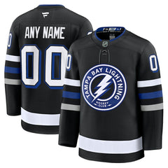 Tampa Bay Lightning Fanatics Alternate Premium Custom Jersey - Black Jerseys