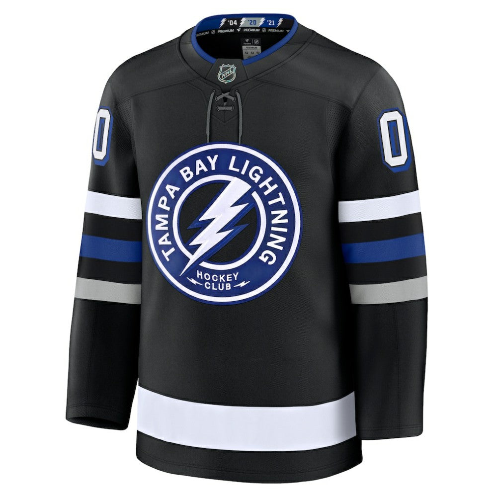 Tampa Bay Lightning Fanatics Alternate Premium Custom Jersey - Black Jerseys