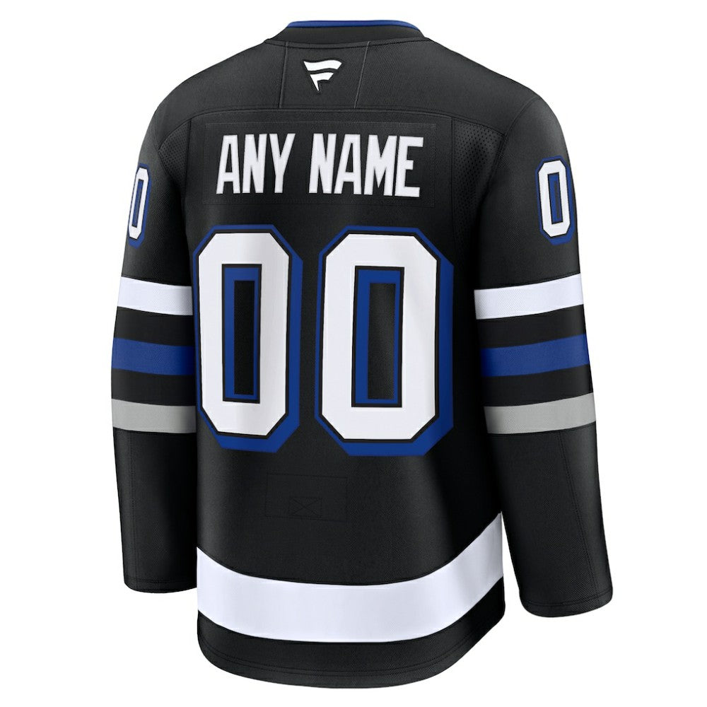 Tampa Bay Lightning Fanatics Alternate Premium Custom Jersey - Black Jerseys