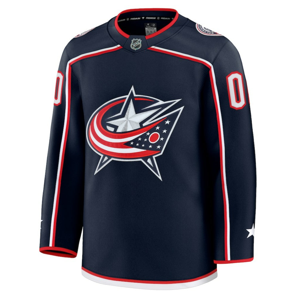 Columbus Blue Jackets Fanatics Home Premium Custom Jersey - Navy Jerseys
