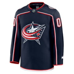 Columbus Blue Jackets Fanatics Home Premium Custom Jersey - Navy Jerseys