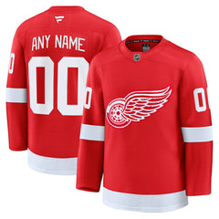 Detroit Red Wings Fanatics Home Premium Custom Jersey - Red Jerseys